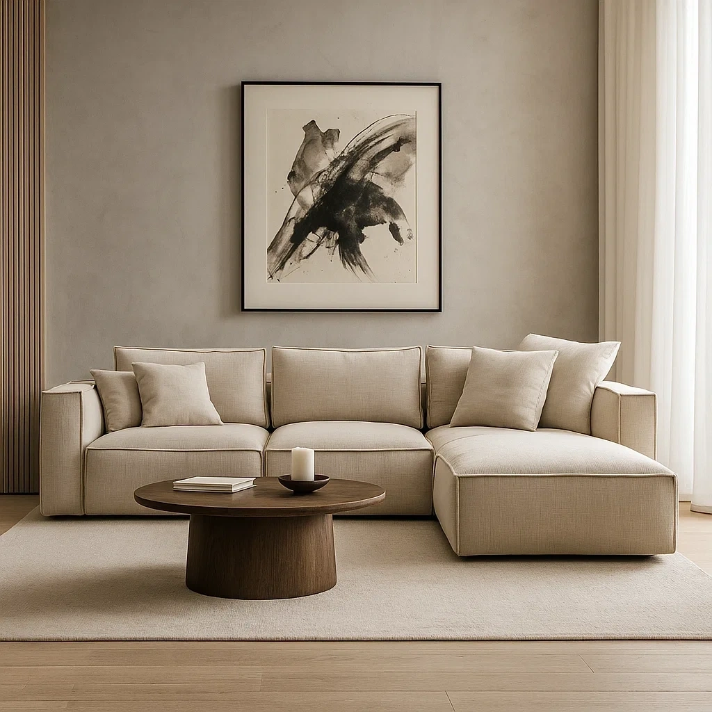 Canapé modulaire avec méridienne