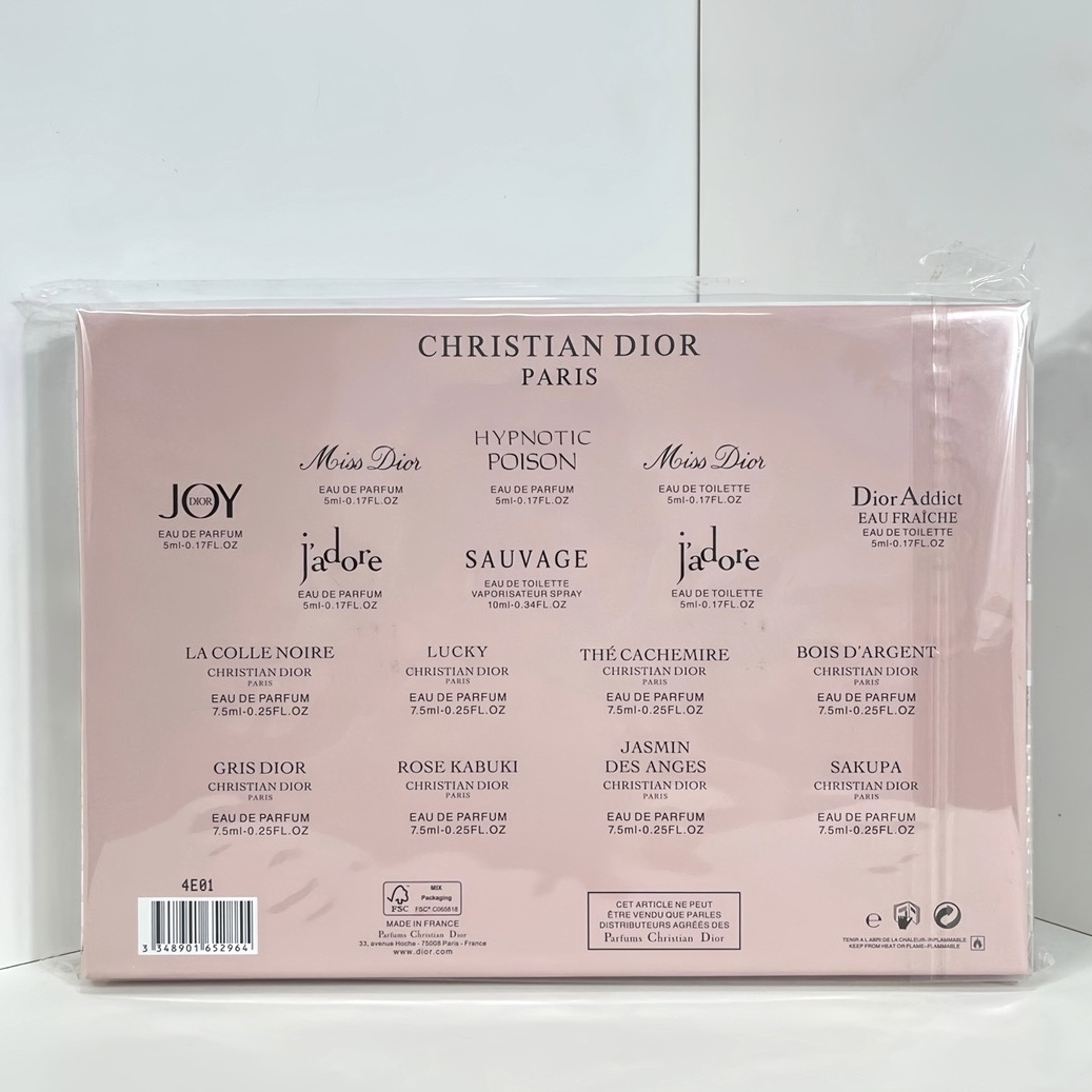 Dior Pink perfume Sample 16 Piece Gift Box