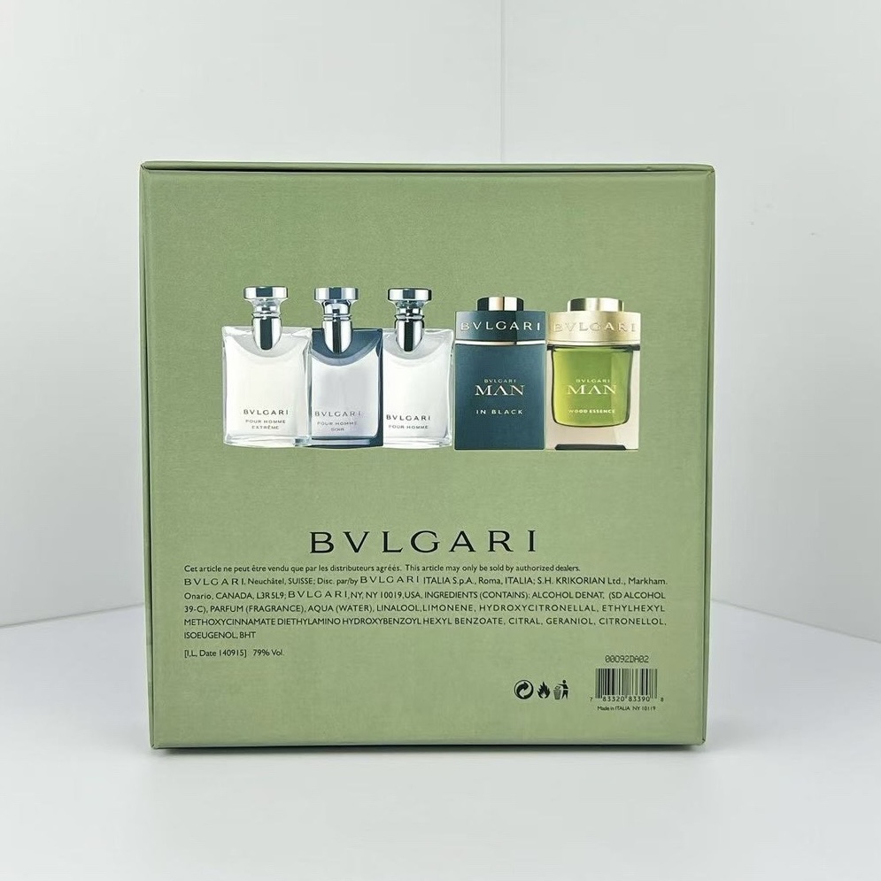 Bulgari Darjeeling Tea Mini Edition Sample Set of 5 pieces 5ml*5