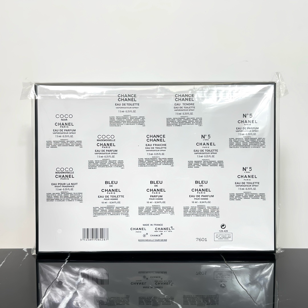 Chanel perfume sample 12 piece set, including 7.5ml * 12