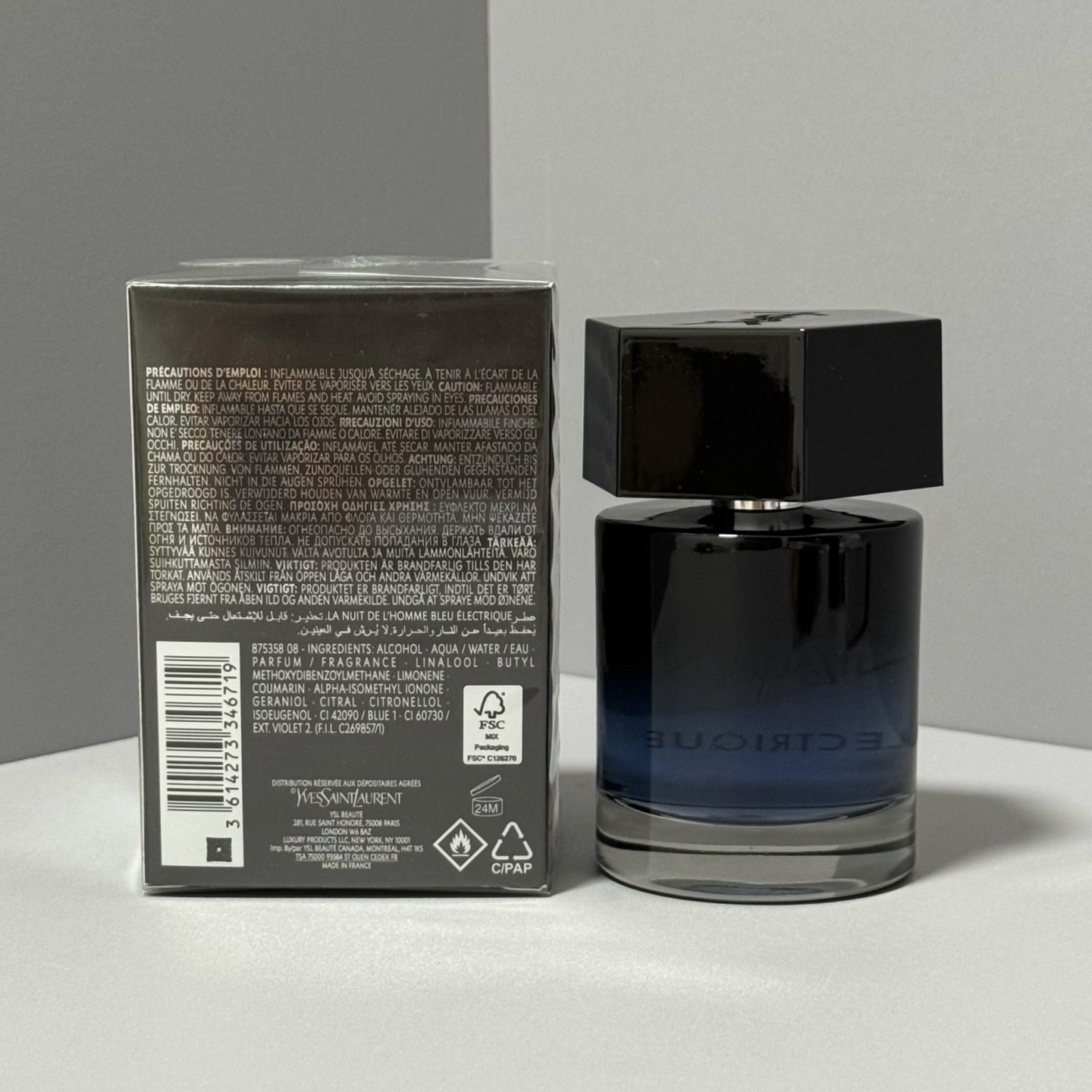 Yves Saint Laurent La Nuit de l'Homme Bleu Électrique Eau de Toilette 100ml