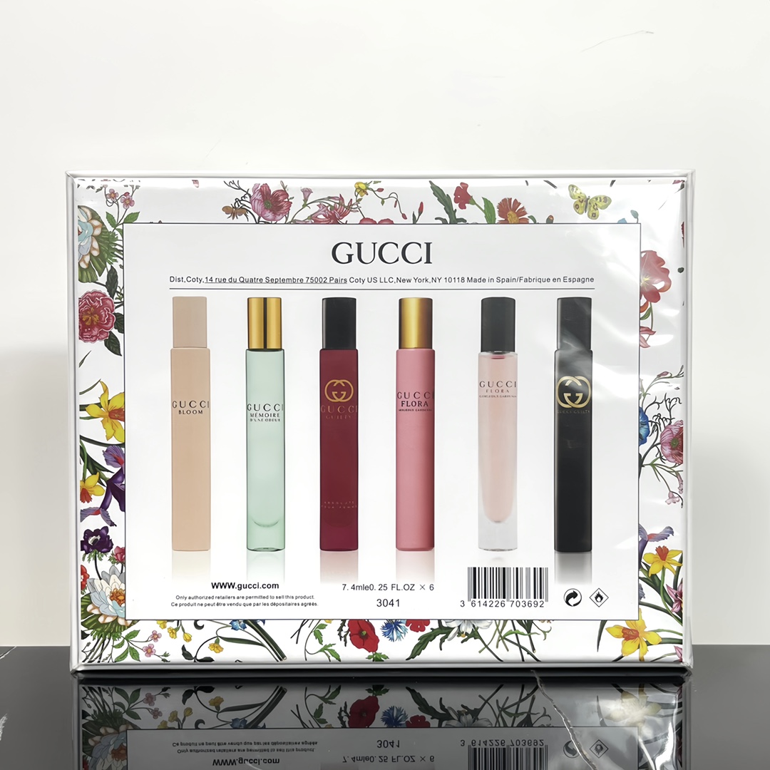 Gucci 6-Piece Roll-on Perfume Sample Set 7.4ml*6