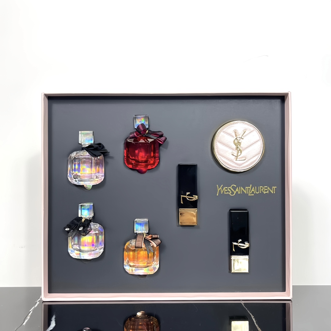 YSL Pink Gift Box with 7-piece Romantic Goddess Set