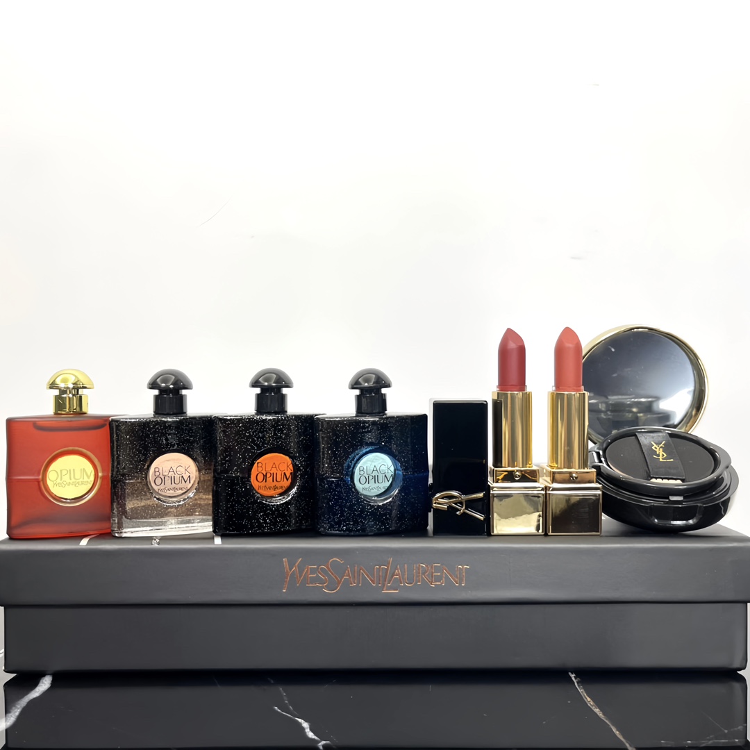 YSL Black Gift Box with 7-piece Romantic Goddess Set