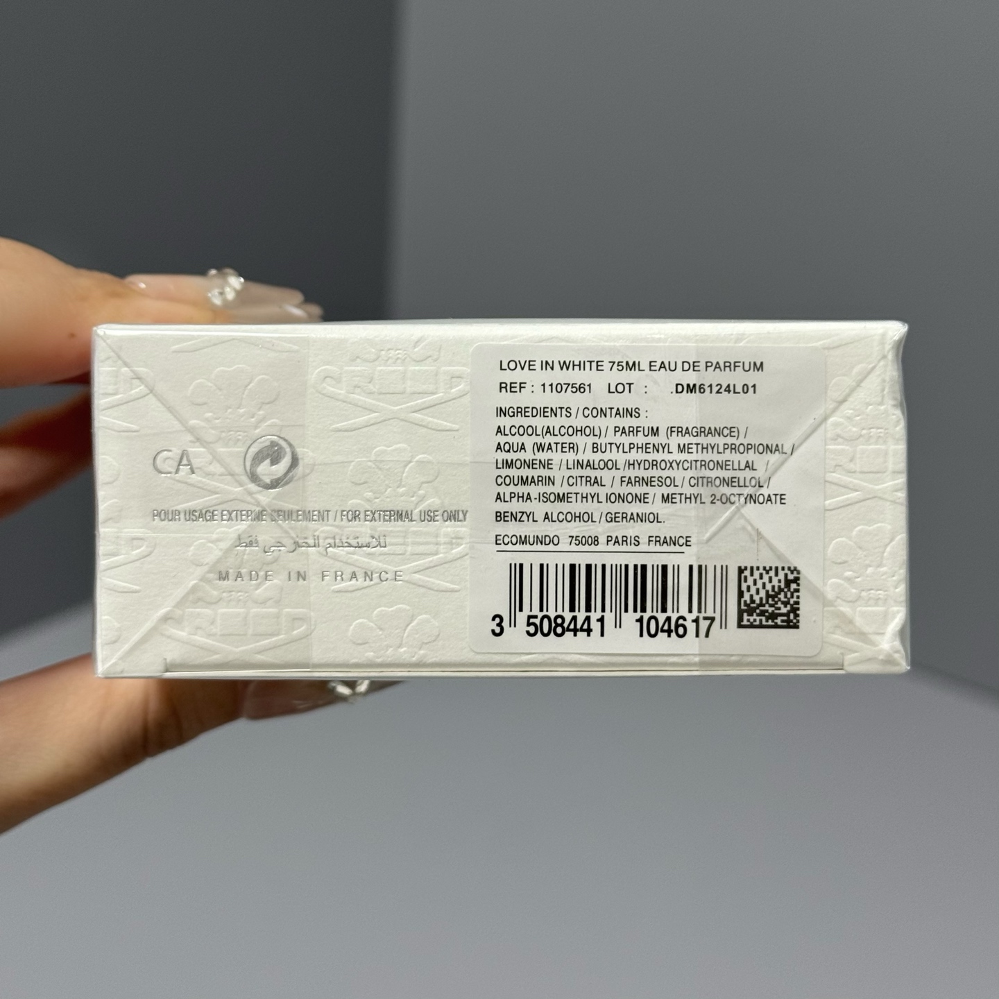 Creed Love in White Eau de Parfum 75ml