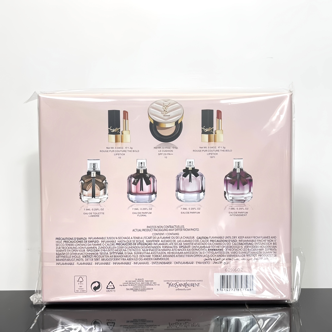 YSL Pink Gift Box with 7-piece Romantic Goddess Set
