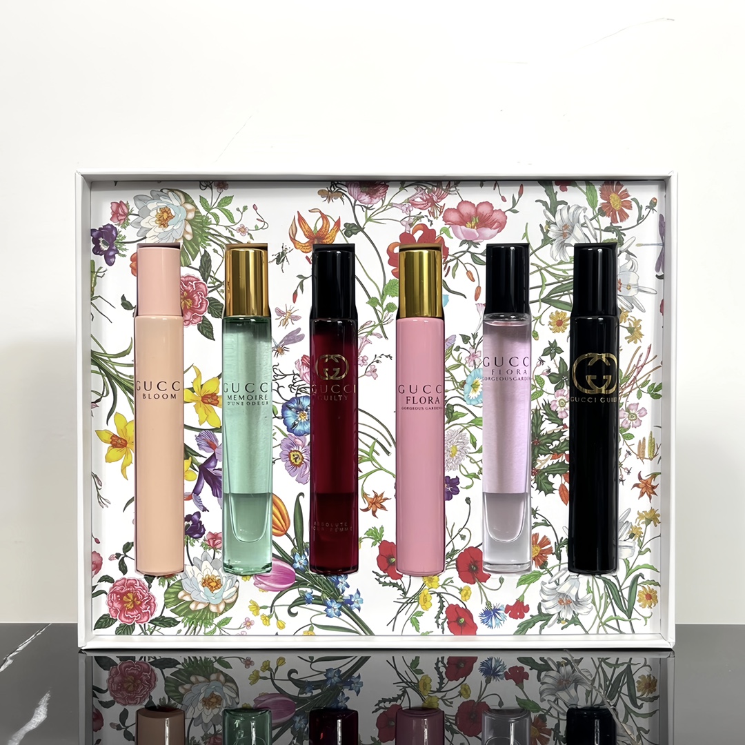 Gucci 6-Piece Roll-on Perfume Sample Set 7.4ml*6