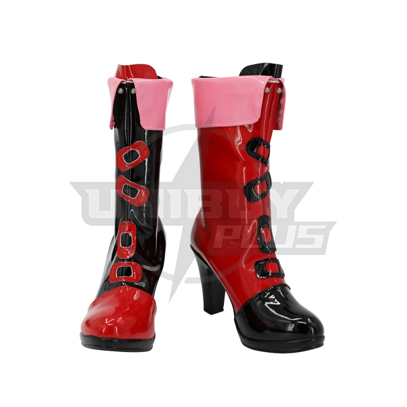 Harley Quinn Shoes Cosplay Suicide Squad ISEKAI Women Boots Unibuyplus