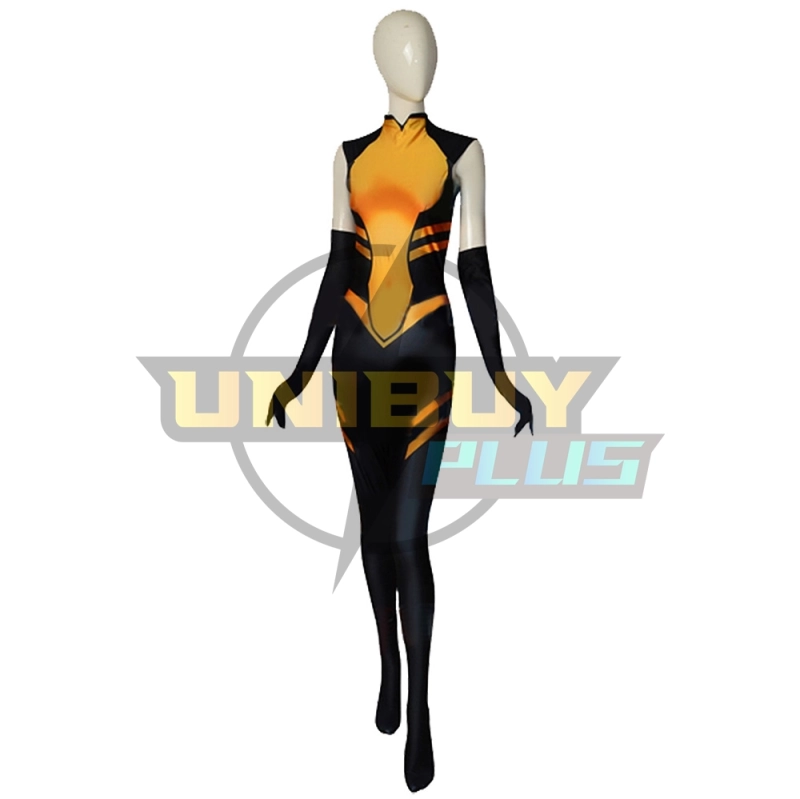 Justice League: Crisis on Two Earths Mari Jiwe McCabe Costume Cosplay Suit Bodysuit For Kids Adult Unibuyplus