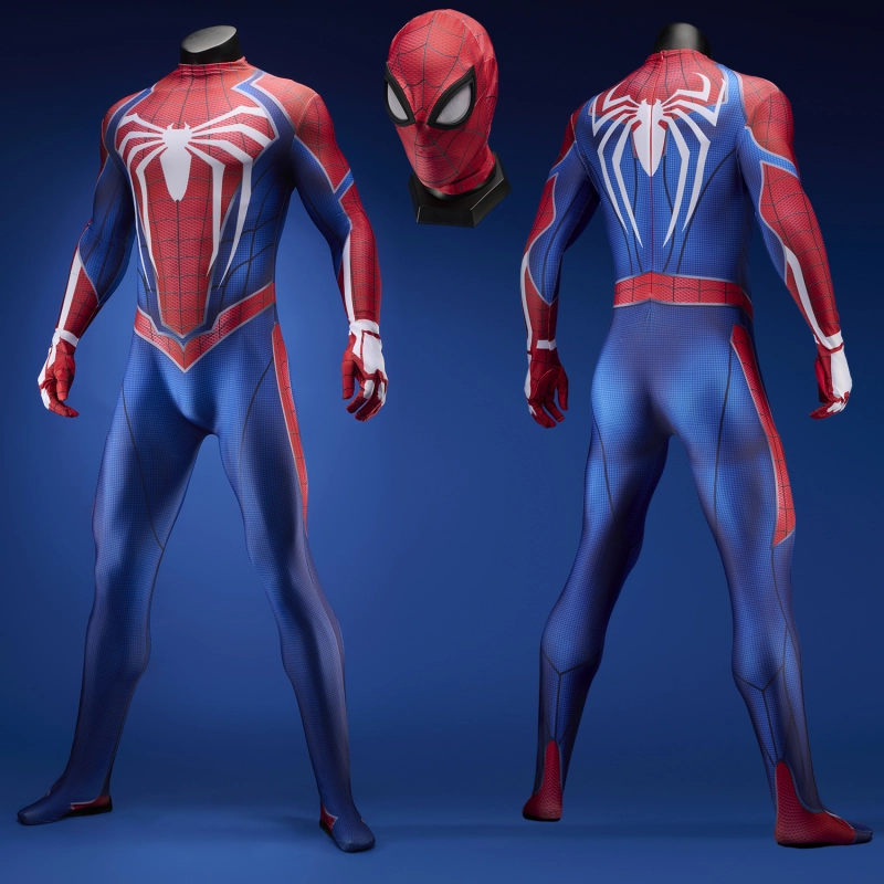Marvel's Spider-Man Advanced Suit Costume Cosplay Bodysuit Peter Parker For Men Kids Unibuyplus