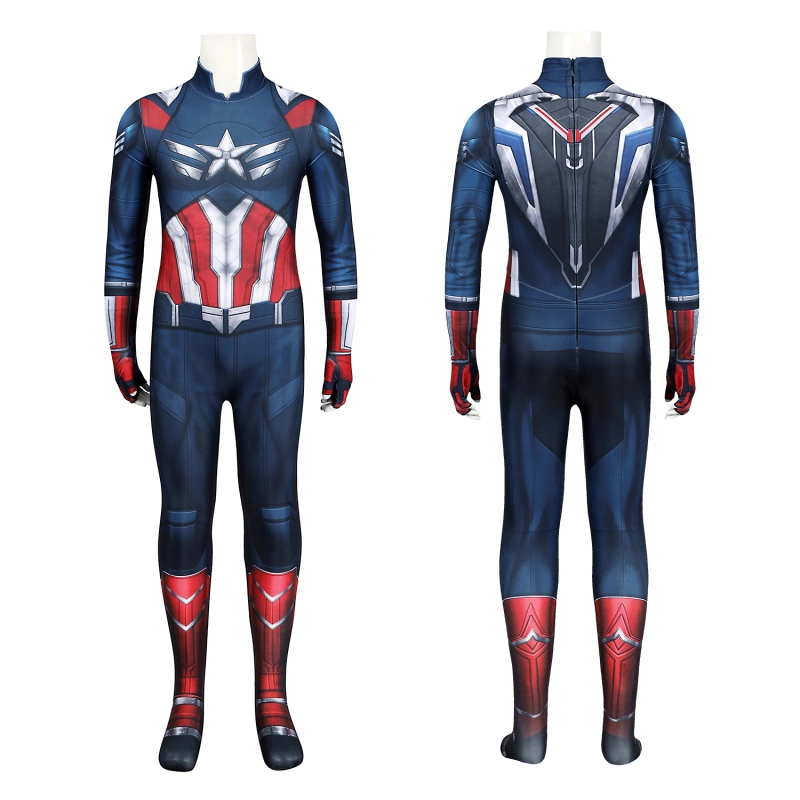 Captain America: Brave New World Costume Cosplay Suit Kids Sam Wilson Unibuyplus