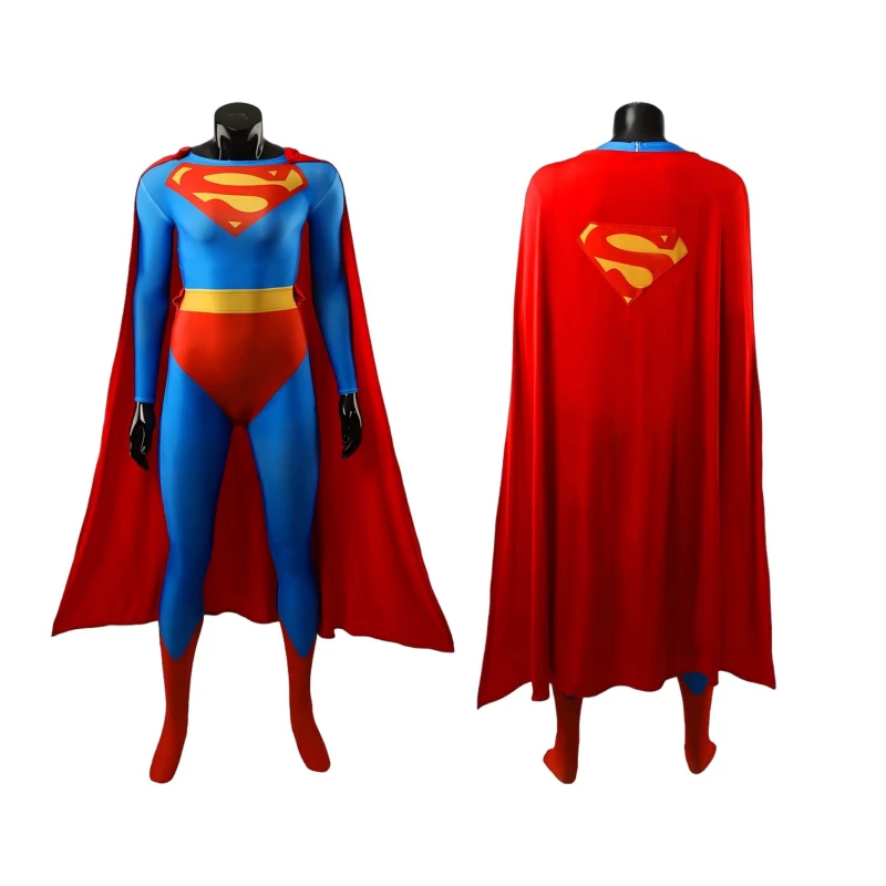 Superman Female Ver Costume Cosplay Suit Bodysuit For Kids Adult Unibuyplus