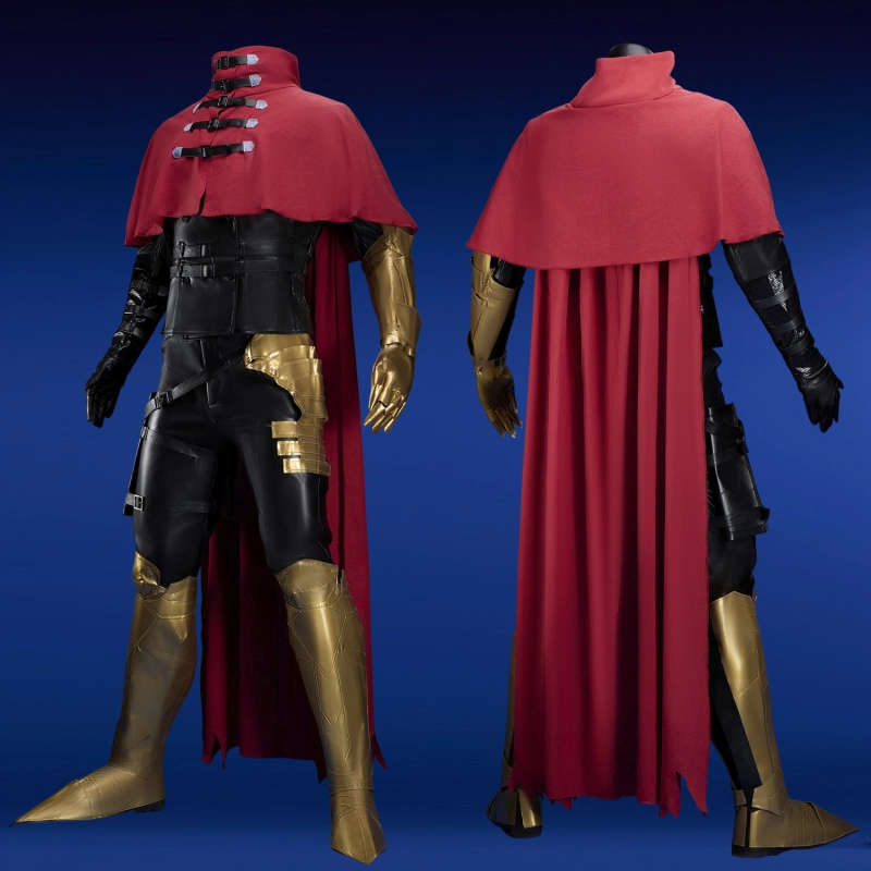 Final Fantasy 7 Rebirth Vincent Valentine Costume Cosplay Suit with Cloak Unibuyplus