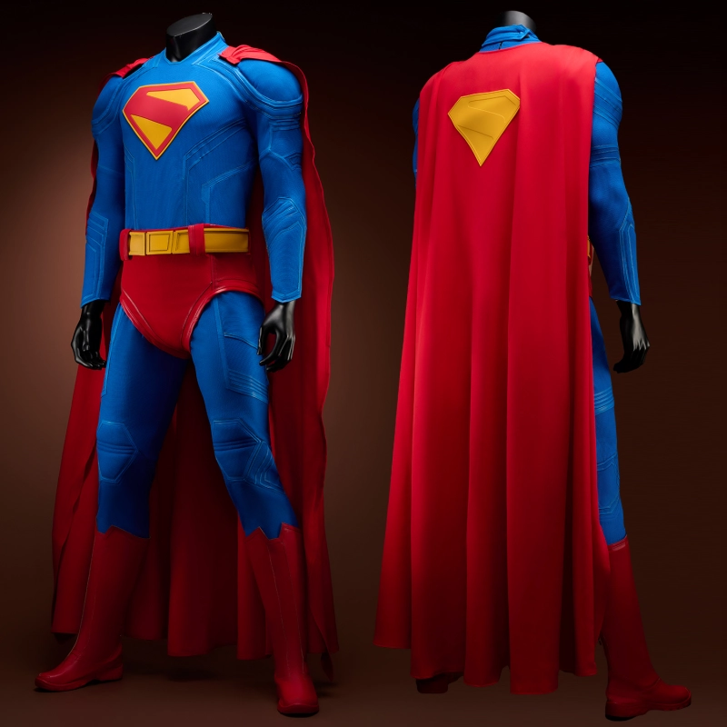 Superman Legacy Costume Cosplay Suit Clark Kent Cloak Unibuyplus