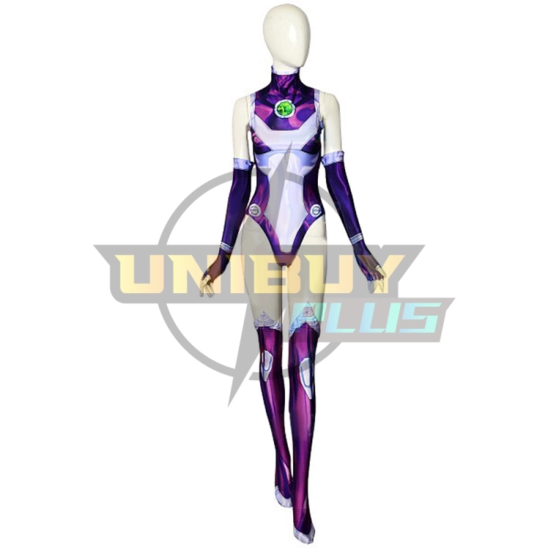 Teen Titans Blackfire Costume Cosplay Suit Swimsuit For Kids Adult Unibuyplus