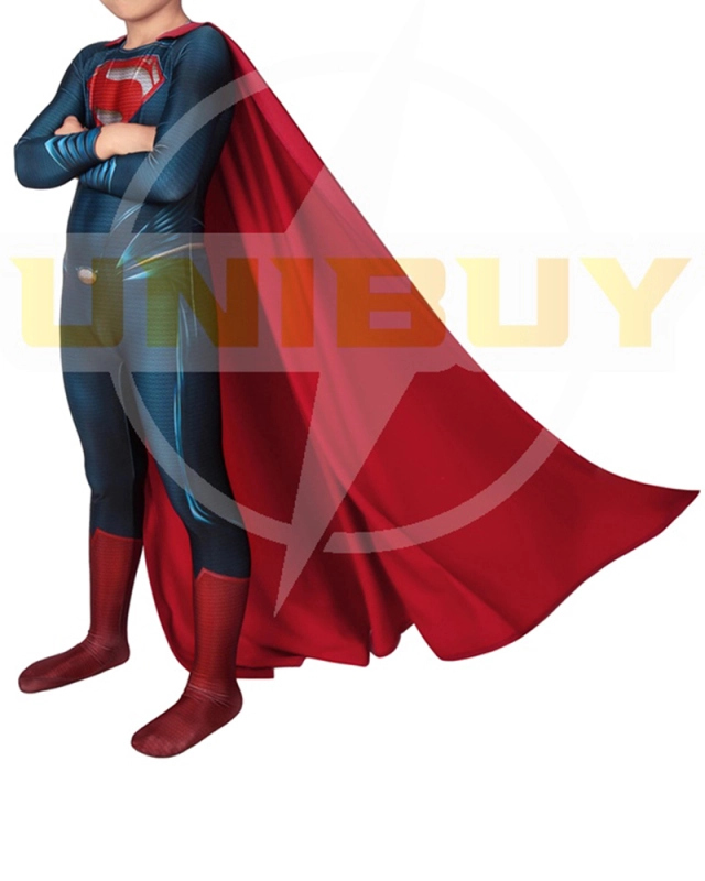 Superman Costume Cosplay Suit Kids Clark Kent Man of Steel Unibuyplus