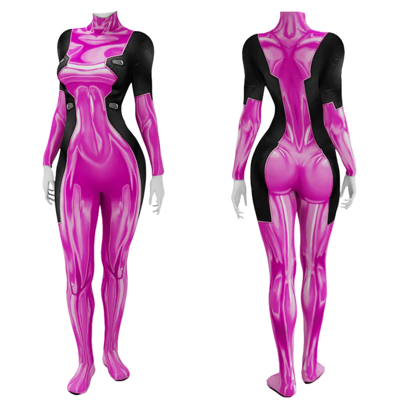 Deadpool 3 Ladypool Pink Costume Cosplay Suit Bodysuit For Kids Adult Unibuyplus