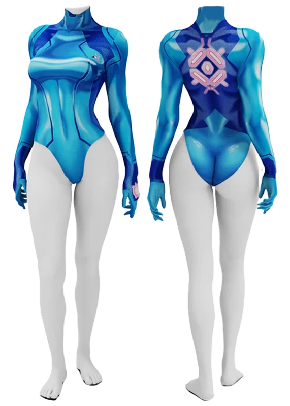 Metroid Zero Suit Samus Cosplay Costume Summer Ver. For Kids Adult Unibuy