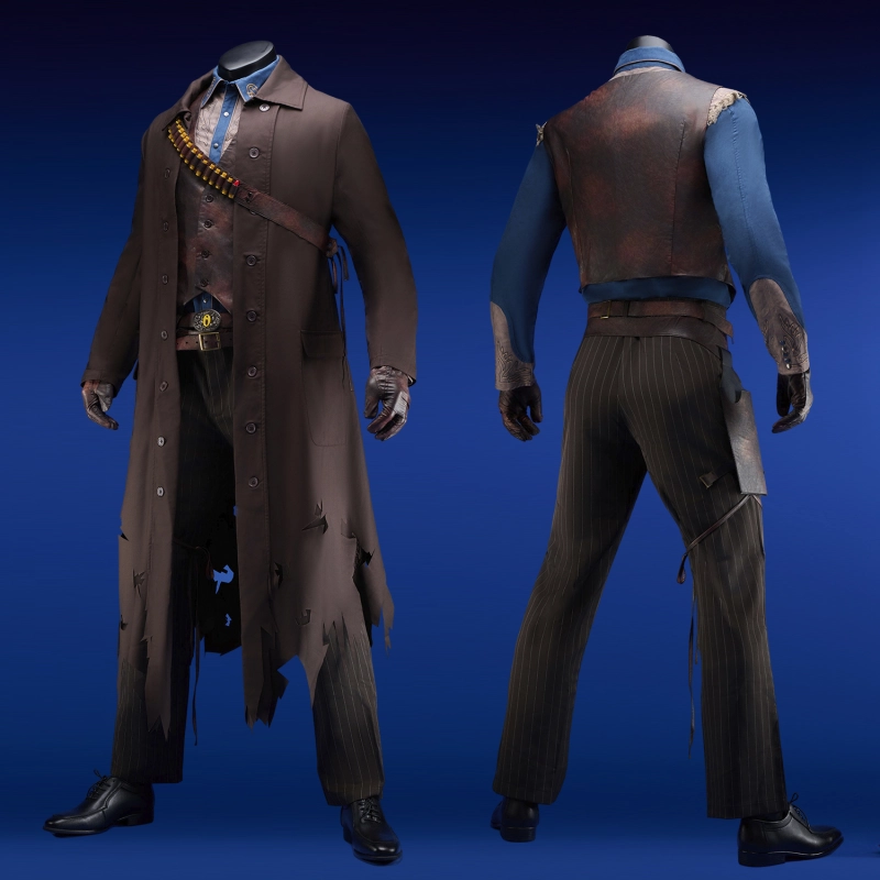 Ghoul Costume Cosplay Suit with Coat Unibuyplus