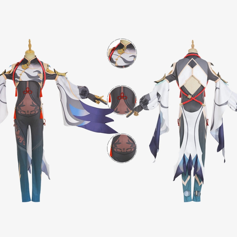 Genshin Impact Shen He Costumes Cosplay Suit Unibuy