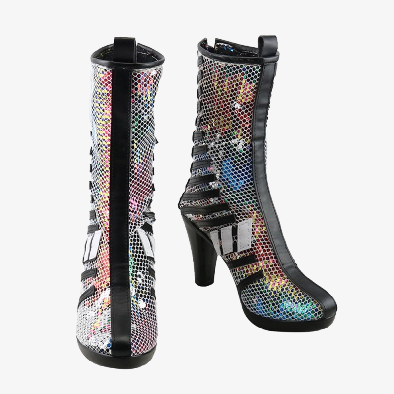 Harley Quinn Shoes Cosplay Birds of Prey Women Boots Ver 3 Unibuyplus