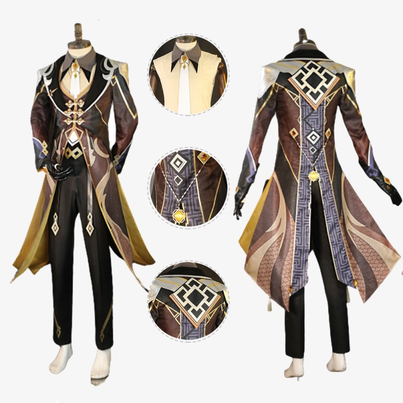 Genshin Impact Zhongli Costume Cosplay Suit Unibuy