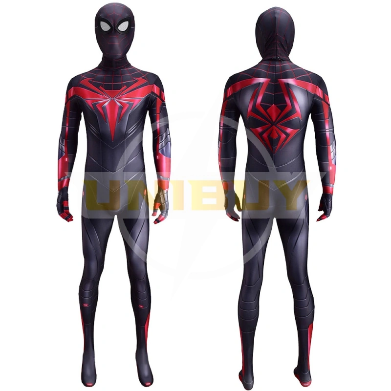 Spider-Man PS5 Miles Morales Costume Cosplay The Advanced Tech Suit For Kids Adult Unibuy
