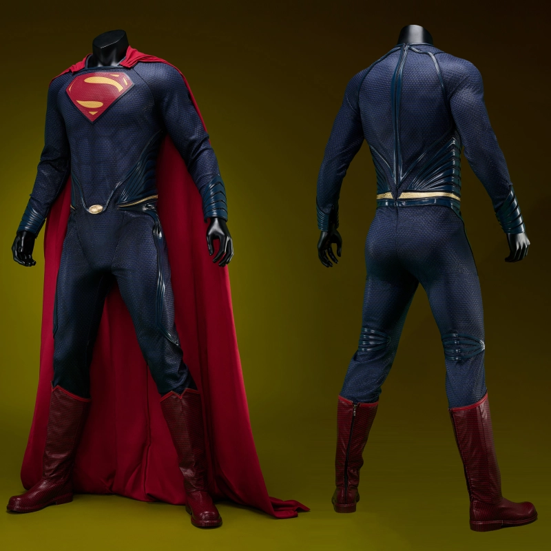 Superman Man of Steel Clark Kent Costume Cosplay Suit Unibuyplus