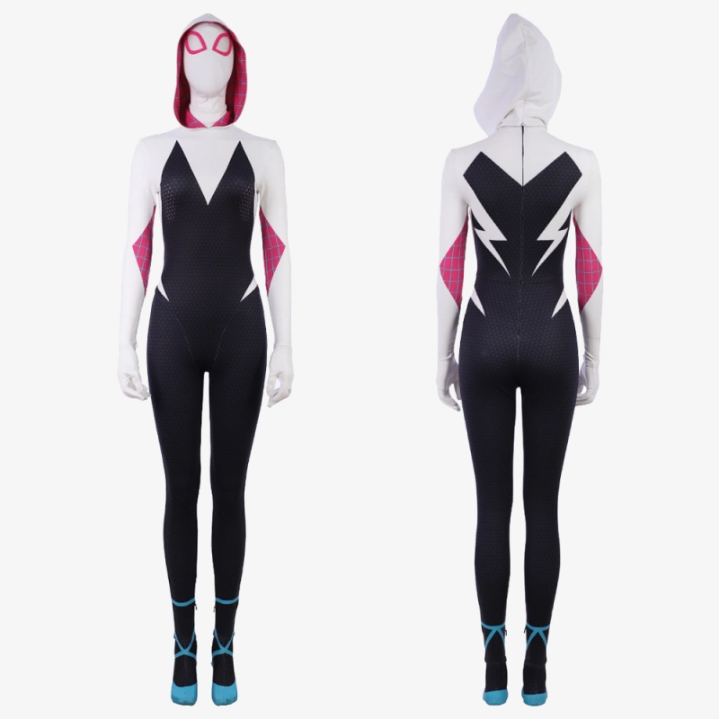 Spider Woman Gwen Stacy Costume Cosplay Suit Spider Man: Into the Spider Verse Unibuyplus