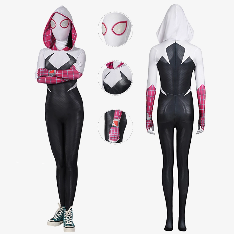 Spider-Man: Across The Spider-Verse Spider-Gwen Costume Cosplay Suit  Gwen Stacy Unibuyplus