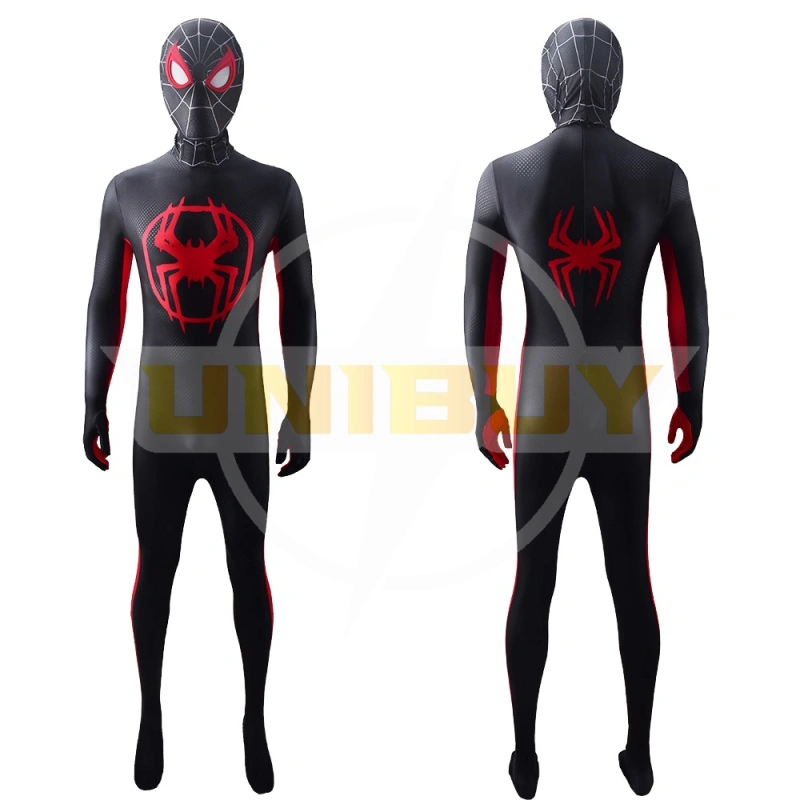 Miles Morales Suit Costume Cosplay Spider-Man Across the Spider-Verse Bodysuit For Men Kids Unibuy