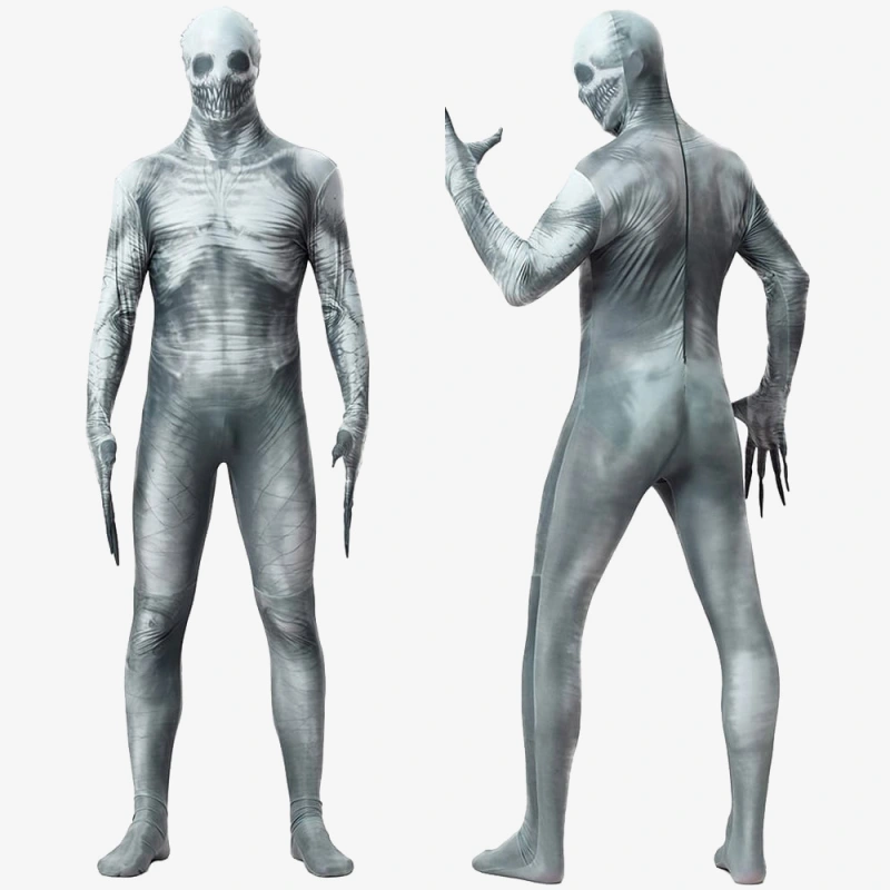 Halloween Mummy Zombie Cosplay Costume Horror Skull Jumpsuit Bodysuit Unibuy