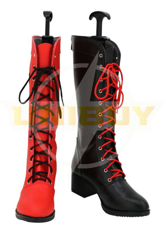 Harley Quinn Shoes Cosplay The Suicide Squad Black women Boots Unibuy