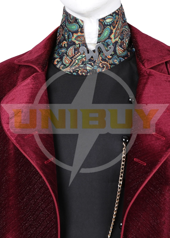 Charlie and the Chocolate Factory Willy Wonka Costume Cosplay Suit Unibuyplus