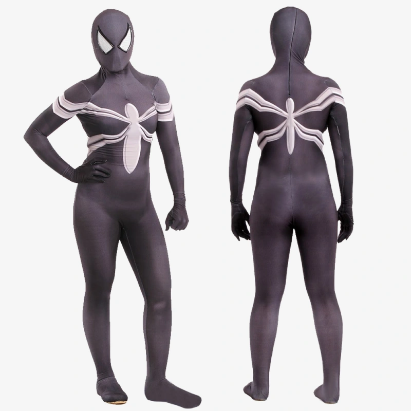 Venom Symbiote Spider-Man Costume Cosplay Womens Jumpsuit Bodysuit Unibuyplus
