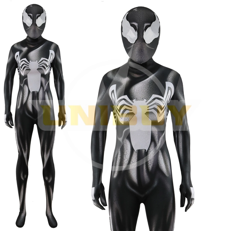 Marvel's Spider-Man Venom Female Black Bodysuit Costume Cosplay For Adult Kids UnibuyPlus