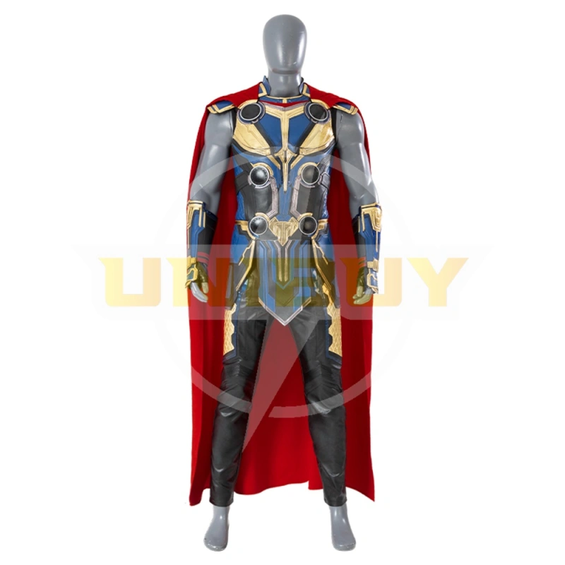 Thor 4 Costume Cosplay Suit Love and Thunder Outfit with Cloak Ver.1 Unibuy