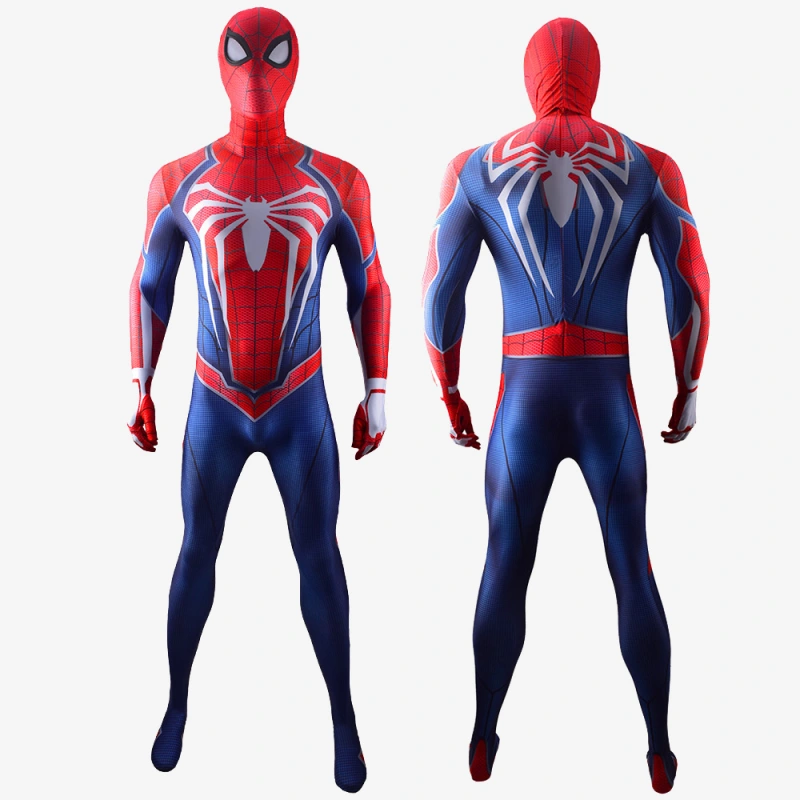 Spider Man PS4 Costume Peter Parker Cosplay Suit Bodysuit For Men Kids Unibuy