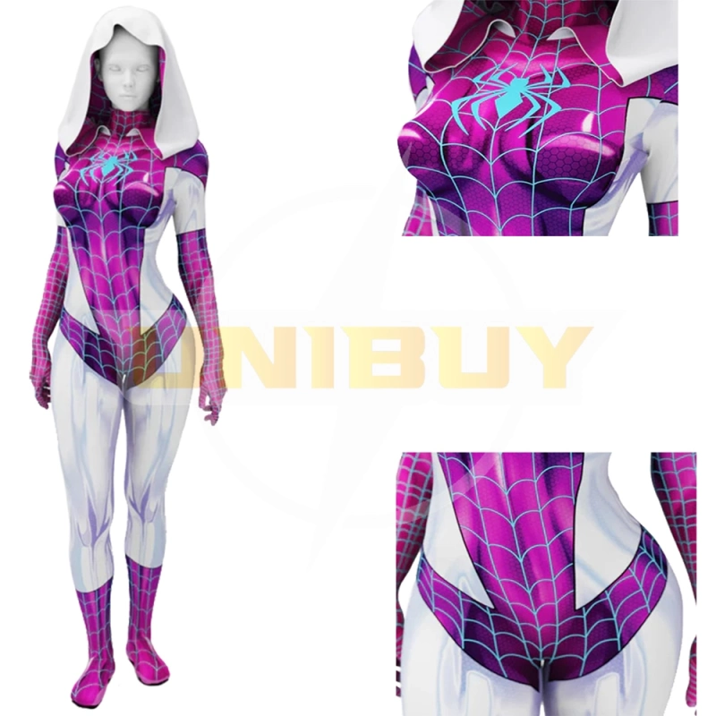 Spider Gwen Stacy Costume Cosplay Suit Venom Pink For Kids Adult Unibuy