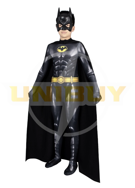 The Flash Batman Kids Costume Cosplay Suit with Cloak Unibuy