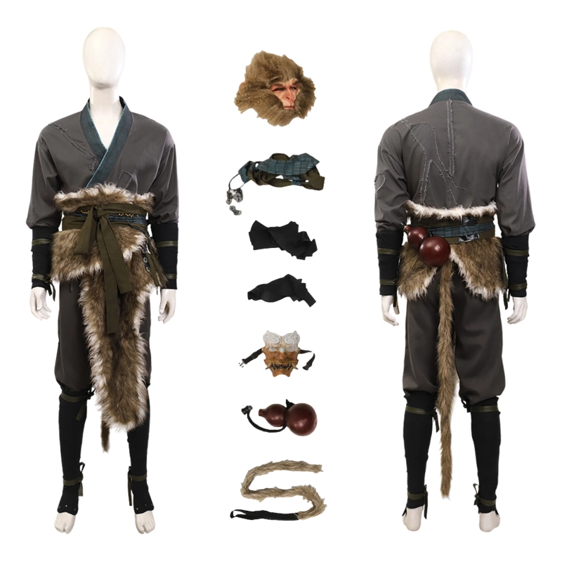 Black Myth Wukong Costume Cosplay Suit Fur Ver Unibuyplus