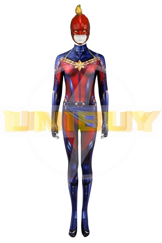 Avengers: Endgame Captain Marvel Bodysuit Costume Cosplay Suit Unibuy