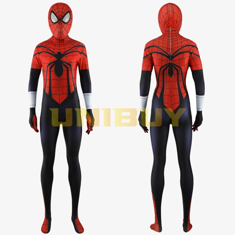 Superior Spider-Man Suit Cosplay Costume Spider-Man Jumpsuit Bodysuit For Kids Womens Unibuyplus