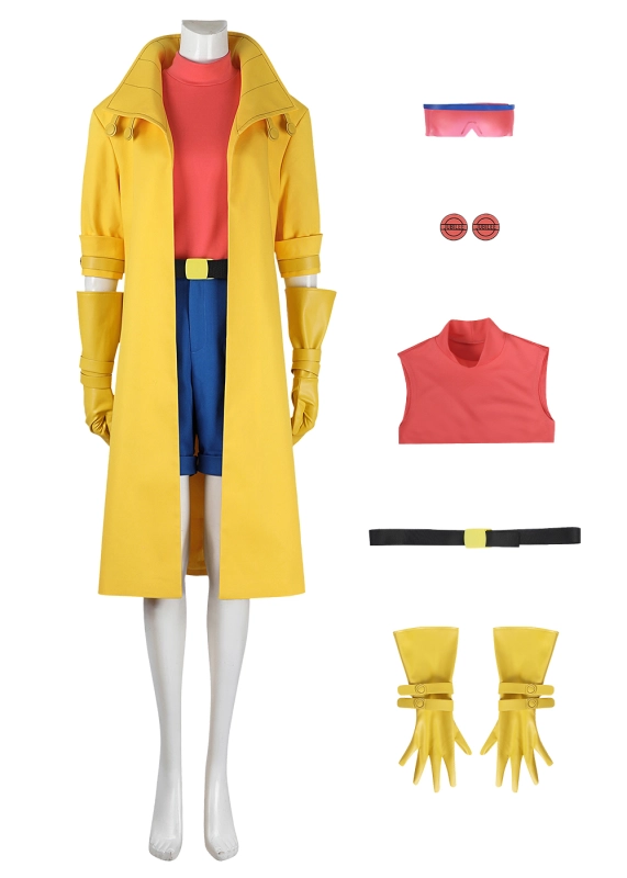 X-Men 97 Jubilee Bodysuit Costume Cosplay Suit Jubilation Lee Unibuyplus