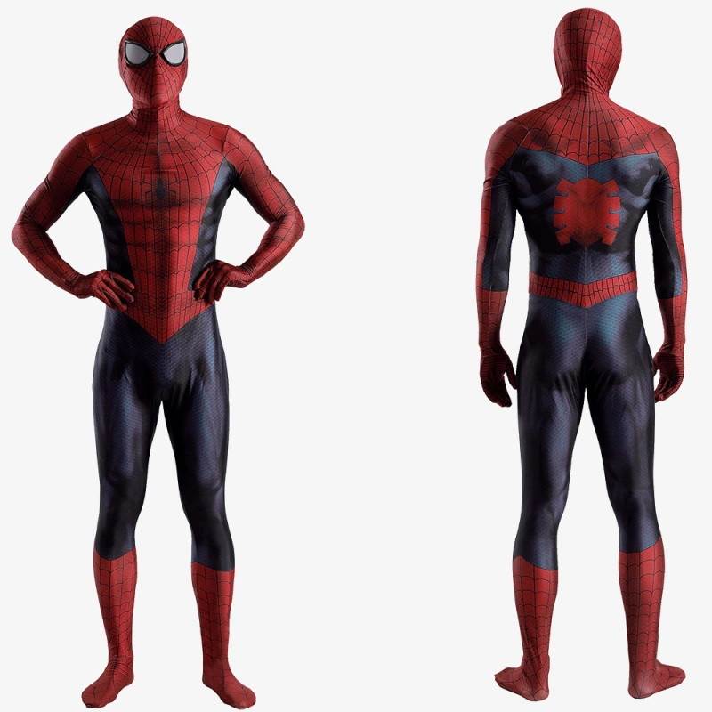 Astonishing Spider-Man Costume Cosplay Suit Peter Parker Bodysuit For Men Kids Unibuyplus