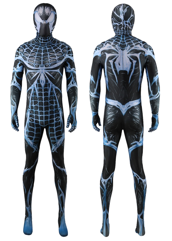 Marvel's Spider-Man 2 Venom Cosplay Costume Suit For Kids Adult Blue Ver. Unibuyplus
