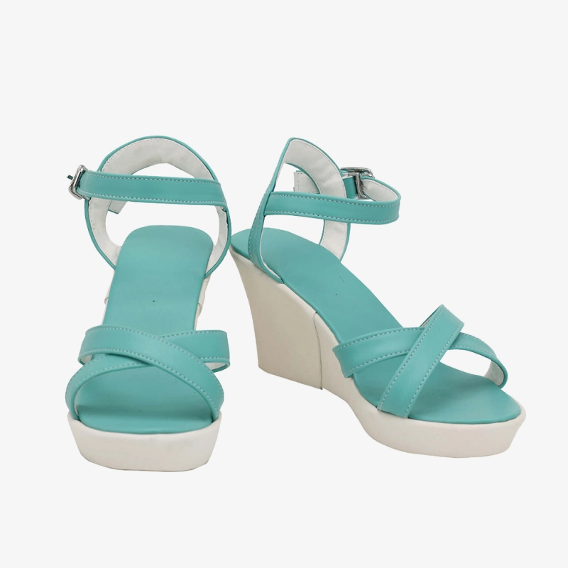 Tifa Lockhart Shoes Cosplay Final Fantasy VII Remake Green Boots Unibuy