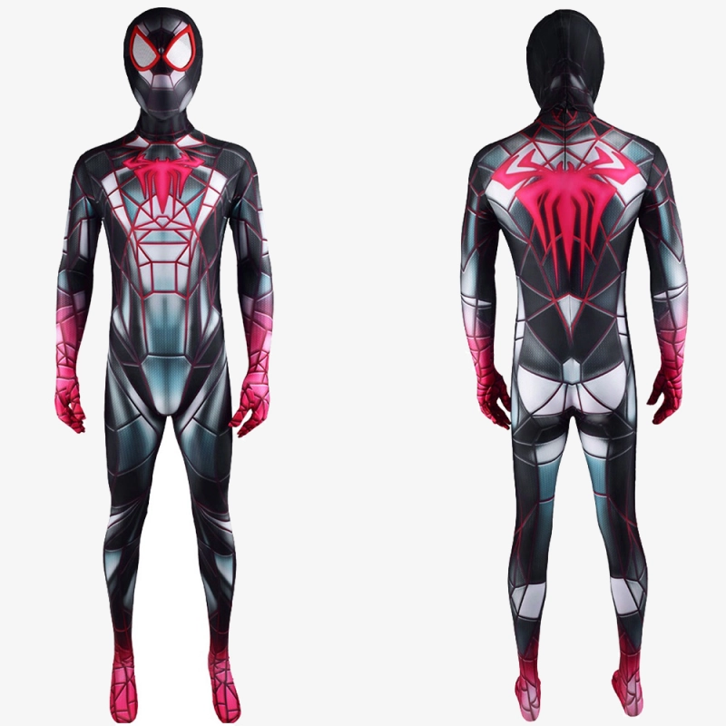 Spider-Man PS5 Miles Morales Costume Cosplay Programmable Matter Suit Unibuyplus