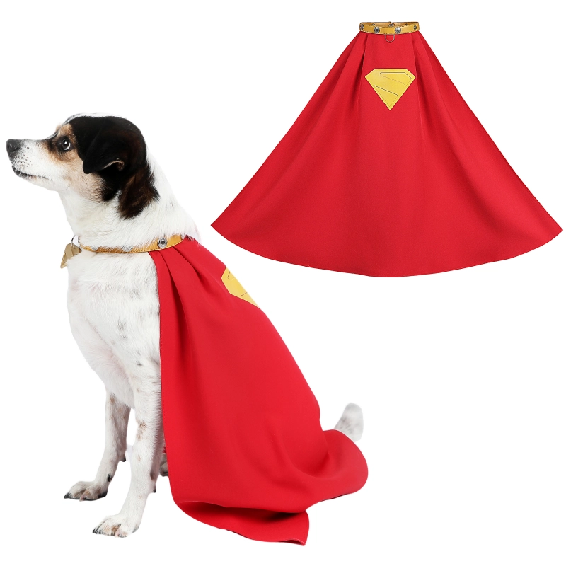 Superman Legacy Krypto the Superdog Pet Clothes Dog Costume Cosplay Suit Unibuyplus