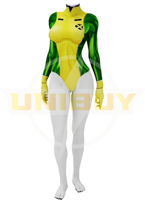 X-Men 97 Rogue Costume Cosplay Suit Anna Marie Summer Ver. For Kids Adult Unibuyplus